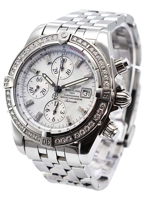 breitling diamanten|Breitling diamond bezel for sale.